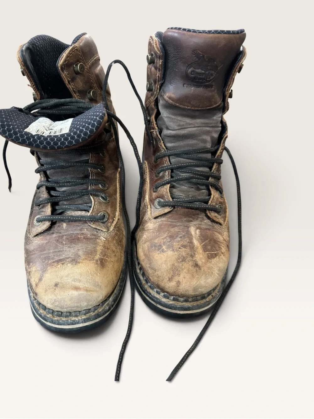 Georgia Boot Men’s 8.5 Waterproof Leather Logger Boots Vibram